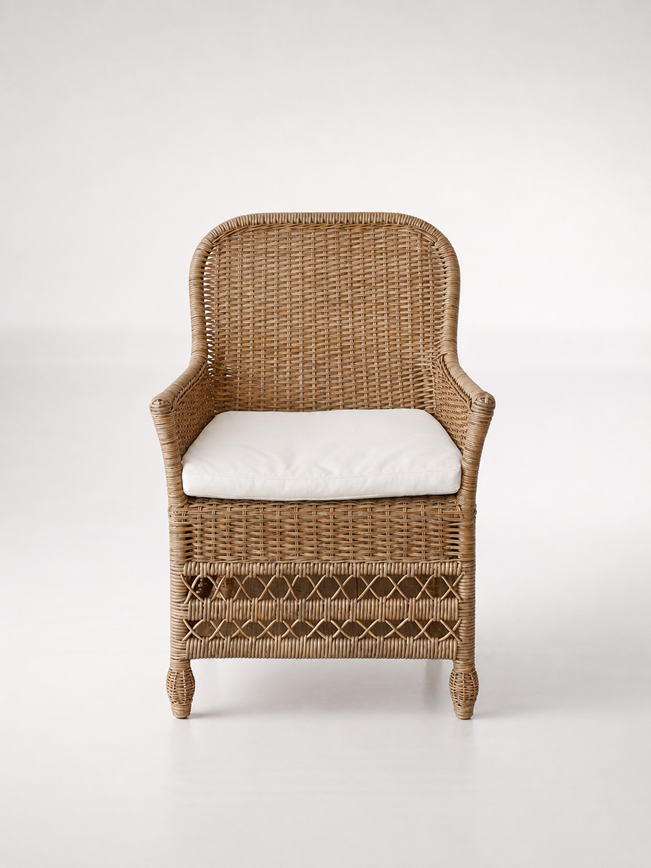 Outdoor Pvc Chair With Cushion